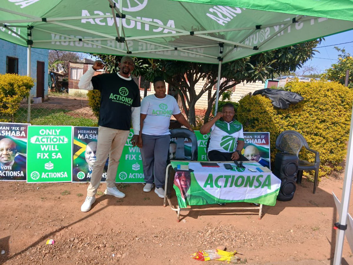 ActionSA_NW's tweet photo. Ward 2, Kgetleng, Bojanala West 💚
Khuphuka Friday is here. From promises on paper to action on the ground. Communities deserve real service delivery, not delays. We are ready. We are present. We are pushing for change. #KhuphukaFriday https://t.co/AE2xBtHqo2
