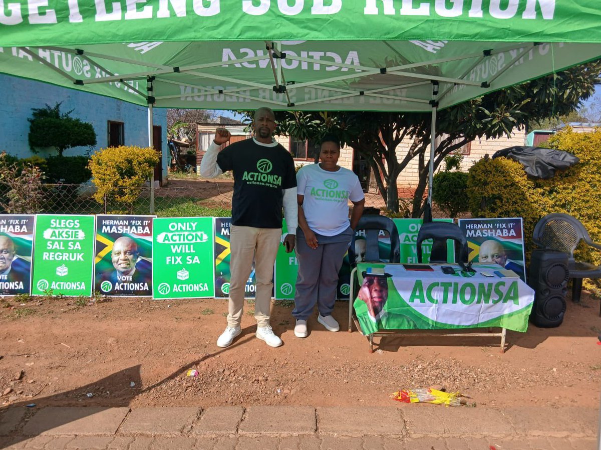 ActionSA_NW's tweet photo. Ward 2, Kgetleng, Bojanala West 💚
Khuphuka Friday is here. From promises on paper to action on the ground. Communities deserve real service delivery, not delays. We are ready. We are present. We are pushing for change. #KhuphukaFriday https://t.co/AE2xBtHqo2