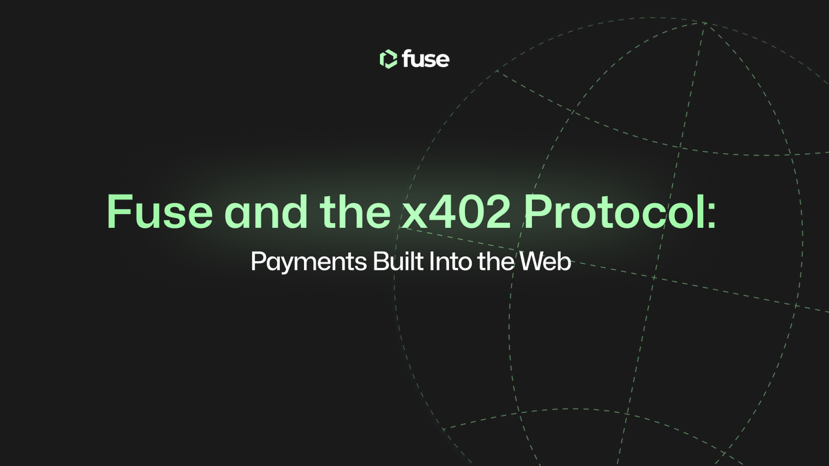 Fuse_network's tweet photo. AI agents can now make micropayments at scale.

Agents need to pay for data, APIs, services, and digital resources autonomously. That means millions of micropayments happening every day.

That's a completely new category of economic activity, and it needs infrastructure built for high-volume, low-cost transactions.

That's why Fuse is now live with x402,

The payment layer for the agent economy.🟢