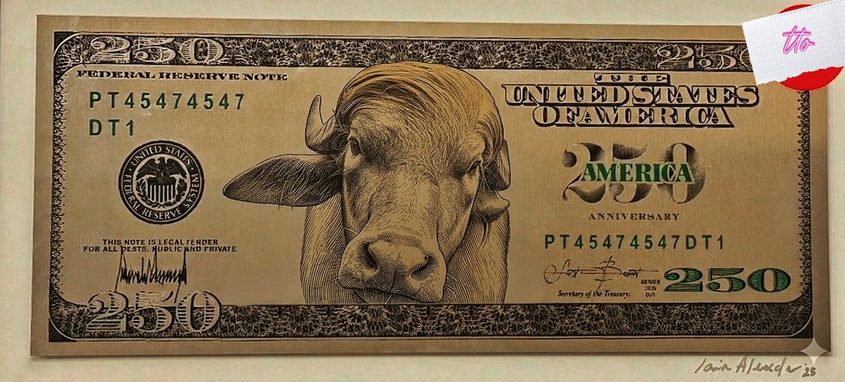 aditto_10's tweet photo. Us Secretary of Terror has just announced the new 250 dollars bill featuring Donald Trump's portrait. 

@FoxNews https://t.co/RnQqBh9Zvj