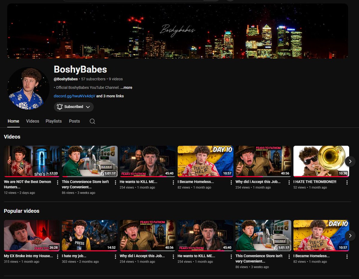 bosherbosh's tweet photo. If you are wondering where the damn videos are as of recent...

I HAVE MULTIPLE CHANNELS

I know super duper amazing, but these are the 2 channels i have been uploading on mostly as of recent.

But don't worry, The Main Channel videos are CURRENTLY IN PROGRESS! https://t.co/32KrjZc0xT