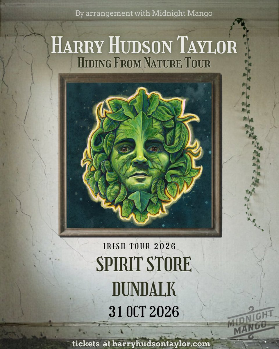 SpiritStore's tweet photo. Harry Hudson Taylor
Sat 31st Oct
 
https://t.co/ZdosabqBWo

Harry Hudson Taylor, formerly of folk-pop duo Hudson Taylor, is thrilled to announce his Irish tour. He'll be bringing songs from his debut solo EP, "Hiding From Nature", to venues across the country https://t.co/1il3luFQUz