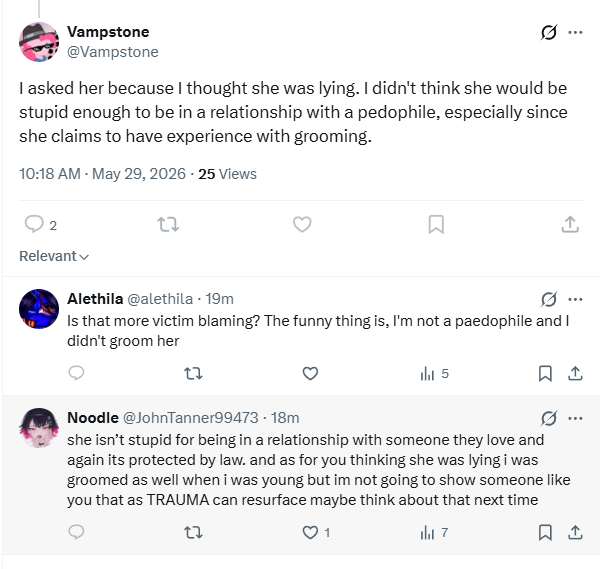 AnotherNagoMain's tweet photo. Keep this up Vampstone, I'm sure that your followers and subscribers would love to see how much of a bully you really are

#cancel #creep #bully #tfh #noshame https://t.co/63CVh8qBx5