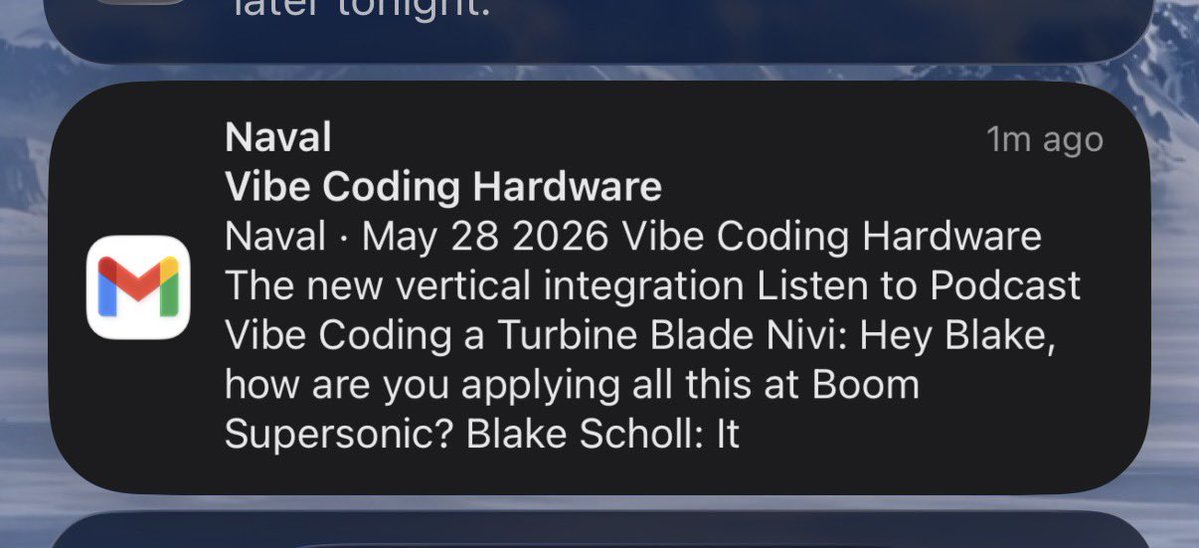 krshgl's tweet photo. Me (literally an hour ago): “I want to reduce the use of coding agents, it’s nuking code quality”

@naval: https://t.co/SrTXNUFzBm