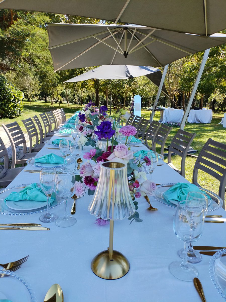 DithakgaD's tweet photo. Hope's 30th year of life's journey at Toadbury Hall. Our theme features a blend of white, green, purple &amp; gold hues. The décor will include stunning centerpieces with fresh flowers and LED table lamps, a beautifully crafted mirror welcome board &amp; photo booth with floral accents. https://t.co/iK8oRzEPrL