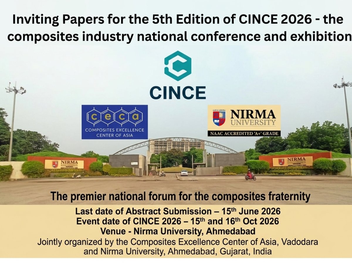 AsiaCeca's tweet photo. Register today to become the witness of the Latest developments in the Advanced Composites - Register today online as a participant or submit abstract if you are a researcher in CINCE 2026 (15th and 16th Oct 26). Register at - https://t.co/y2oqpxBdV3
WhatsApp -89800988811 https://t.co/lgektvvkb1