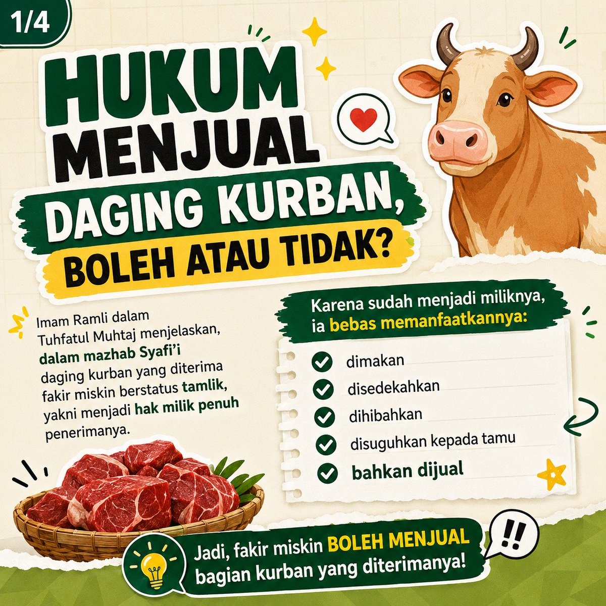 BincangSyariah's tweet photo. Silakan disimak baik-baik..
#SahabatIbadah #Kurban #kurbankambing #kurbansapi #kurbanonline https://t.co/hGKnHpguzc