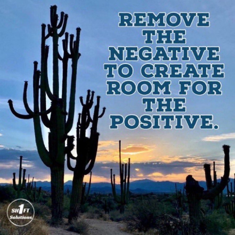 Shift1Solutions's tweet photo. Remove the Negative to create room for the Positive. https://t.co/wQc3oCN9ac