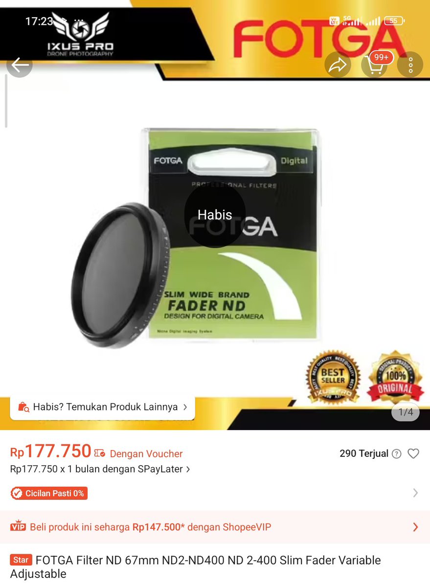 dinaje9's tweet photo. preloved sale 📸✨
semua barang NEW / belum pernah dipakai sama sekali
Filter ND1000 67mm — 120k
Klip adapter filter smartphone 67mm — 45k
FOTGA Variable ND Filter 67mm — 175k
take all bisa nego santai 🤍
DM aja kalau minat~ https://t.co/NITtrUBf6C