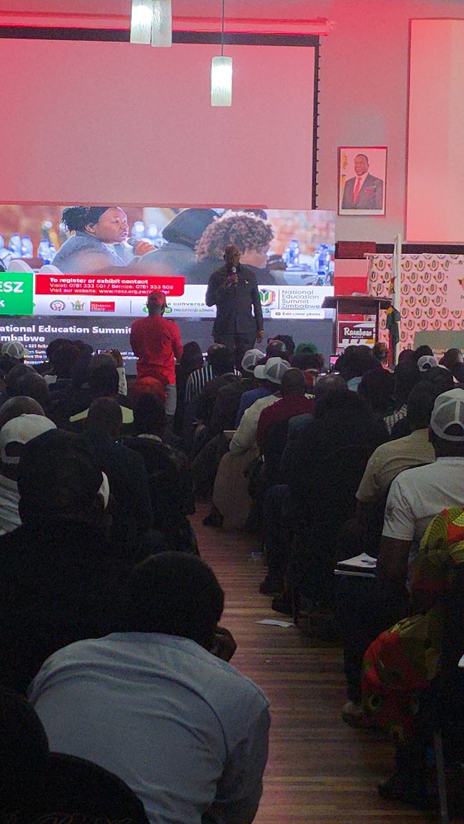 MosesMachipisa's tweet photo. Honourable  Minister  @TorerayiMoyo  making remarks  at  National Education  Summit. Investing in Education returns $30 for every $1 invested #NationalEducationSummit https://t.co/i3VzKW1S2U