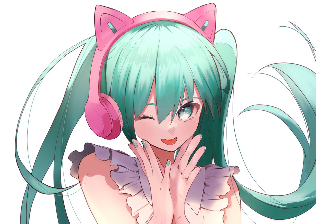 tot_0017's tweet photo. ねこみみく
#初音ミク 
#イラスト https://t.co/bjdRxXjEep