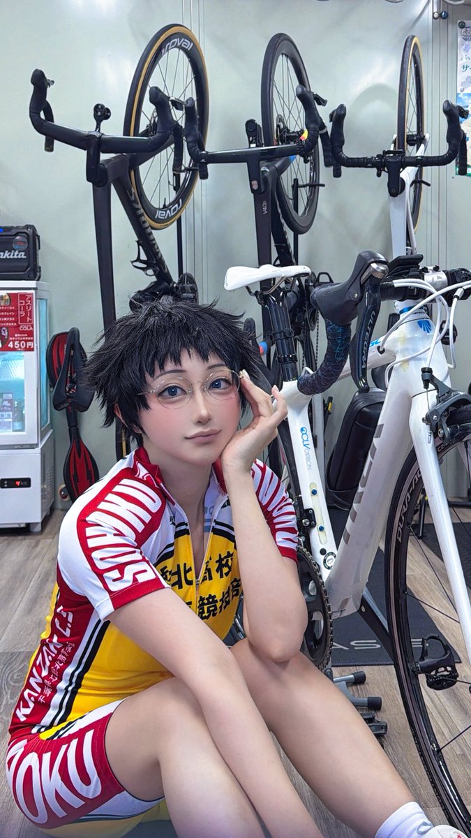 chamomile_chami's tweet photo. 小野田くんのコスプレ！

『弱虫ペダル』単行本100巻おめでとう！大好き！
弱虫ペダル 🚲 小野田坂道
#弱ペダ https://t.co/7TsRJfHYT1