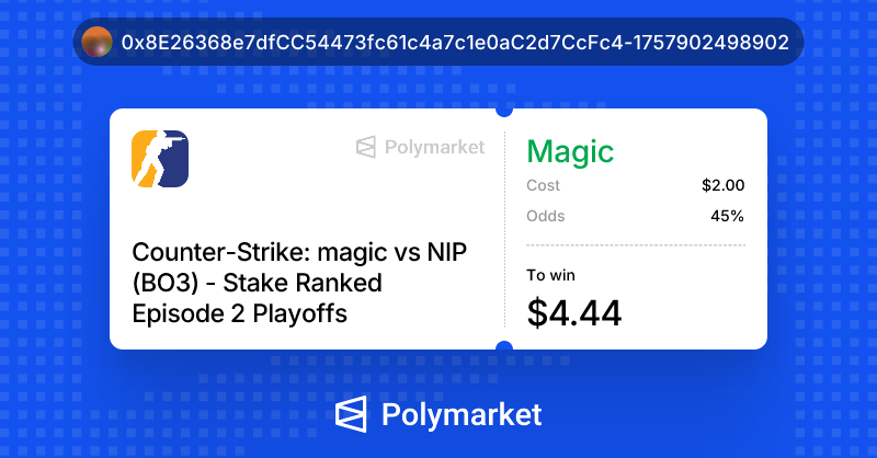 CrypticSuit's tweet photo. free 2 @Polymarket 

https://t.co/Fys3tXRjHD https://t.co/2AksPopfZH