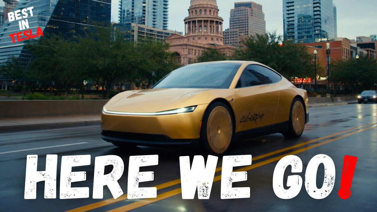 TeslaBest's tweet photo. ⚠️ NEW VIDEO OUT ⚠️

Cybercab is ramping up &amp; Tesla just has been authorized for driverless vehicles in ALL of Texas 👀

Enjoy 😉
https://t.co/GUyvTe4tII https://t.co/TFmUmppsiX
