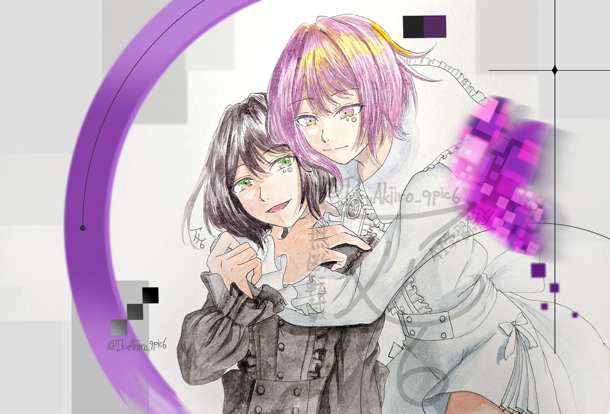 IkuAkiiro_9pic6's tweet photo. 【あたしに｢IF｣はいらないの】

 #イラスト https://t.co/SJRvJXmaBT