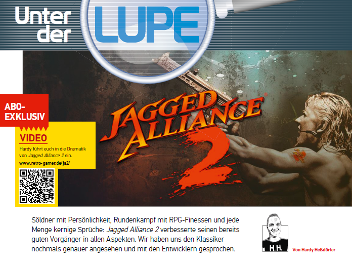 RetroGamer_de's tweet photo. Auf nach Arculco!

Hardy hat mit den Entwicklern von Jagged Alliance 2 gesprochen - ihr findet den aufschlussreichen Artikel in Retro Gamer 3/26!

Abonnenten freuen sich obendrein über ein Video! https://t.co/T7nOeqO1FP