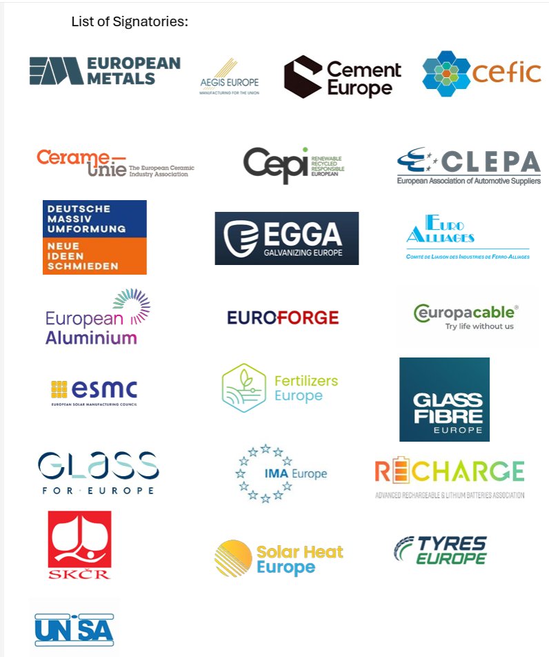 fbermingham's tweet photo. A coalition of 23 EU industry groups release a letter calling for a more aggressive trade policy to deal with "unfair trade practices and structural overcapacity/oversupply in non-market economies"

4 demands:

1. More trade defence staff
2. Use existing instruments earlier https://t.co/QjmlPGCscu