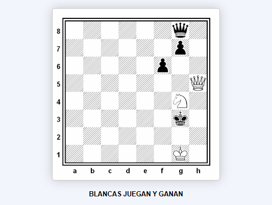 centroblogs's tweet photo. BLANCAS JUEGAN Y GANAN
Estudio artístico compuesto por Jesús Díez del Corral (Schach Echo #082, 1955).
#estudiosdeajedrez #chessstudy #ajedrez #chess 
La solución en https://t.co/fC3Ik2fF9M https://t.co/ajtr22ldpD