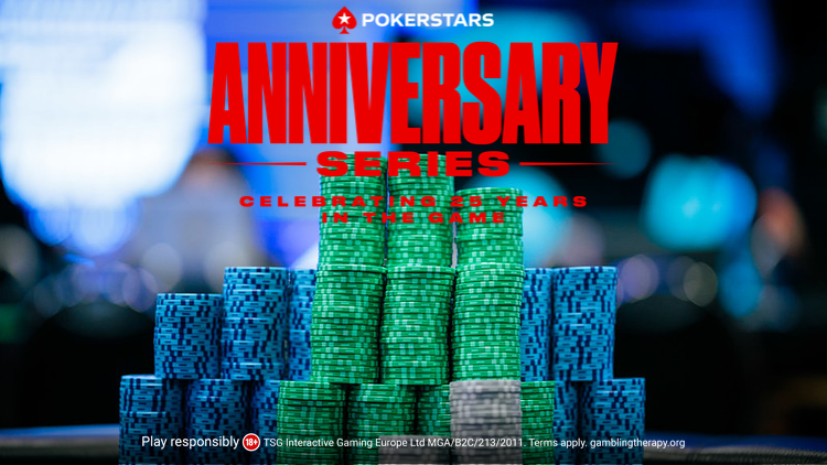 PokerStarsBlog's tweet photo. Hat tricks, daily doubles, and more as we head into the last weekend of @PokerStars Anniversary Series. Check the latest results here.

👉https://t.co/Vn2GVxKnuA https://t.co/nfw1BK4Ka1