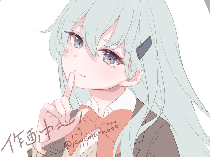 鈴谷ちゃん描いてるよ 早く艦これのメンテ終わらないかな～!