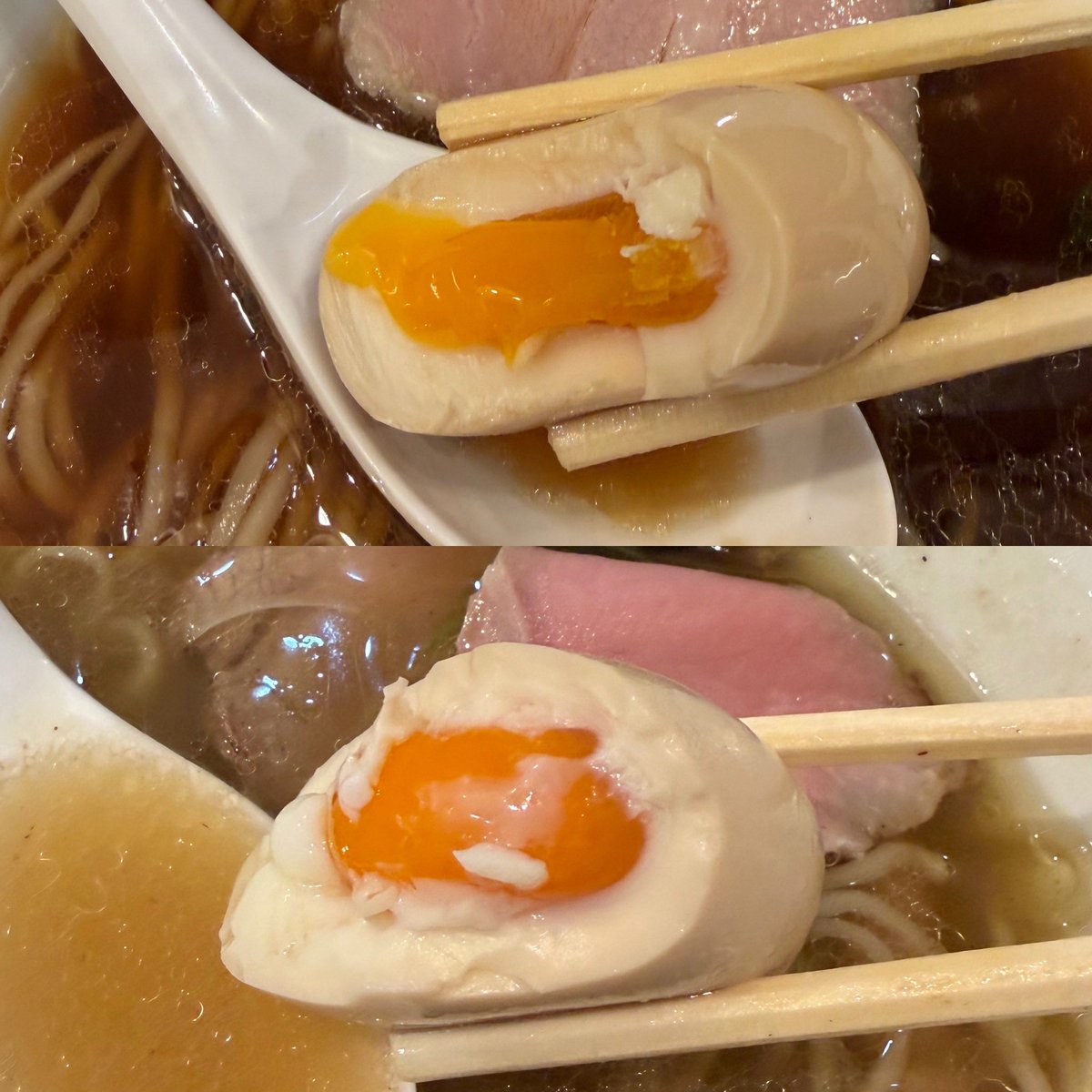 sjrs286's tweet photo. こんなに美しく美味しい醤油、そして塩ラーメンがあるのか🍜

作り手の丁寧な仕事ぶりが伺える繊細な一杯。

食べ終わるまでの数分間、私の意識は宇宙の果てにある幸福の正体に触れていた🌌

一度この「体験」をしたら、リピートせずにいるのは難しい。

ご馳走様でした🙏

#ラーメンLabろじっく https://t.co/Hr0XsuvXXH