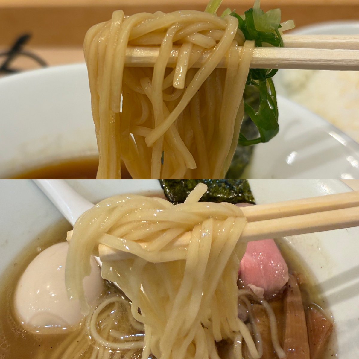 sjrs286's tweet photo. こんなに美しく美味しい醤油、そして塩ラーメンがあるのか🍜

作り手の丁寧な仕事ぶりが伺える繊細な一杯。

食べ終わるまでの数分間、私の意識は宇宙の果てにある幸福の正体に触れていた🌌

一度この「体験」をしたら、リピートせずにいるのは難しい。

ご馳走様でした🙏

#ラーメンLabろじっく https://t.co/Hr0XsuvXXH