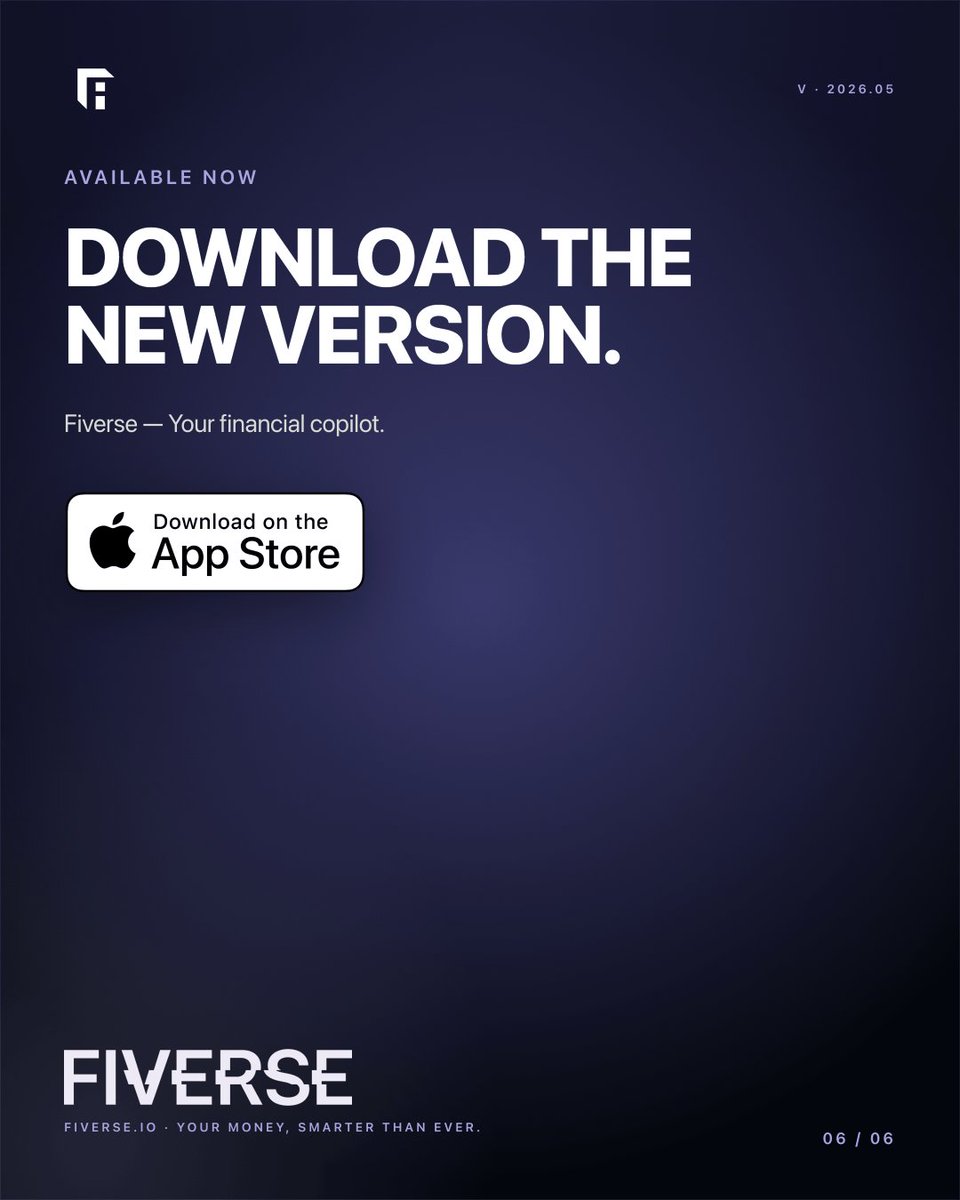 fiverseio's tweet photo. 👉 Update live on the App Store:
https://t.co/lRi4G5cQ5g

What do you actually want from a financial copilot that knows who you are? https://t.co/mlzwldhPiw