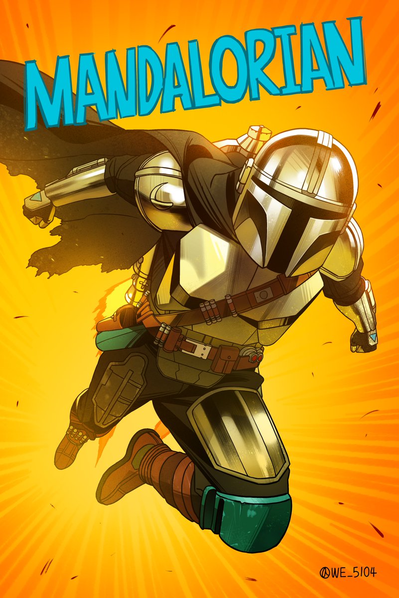 WE_5104's tweet photo. #Mandalorian
#StarWars

만달로리안 팬아트~ https://t.co/cqJSpXx4iE