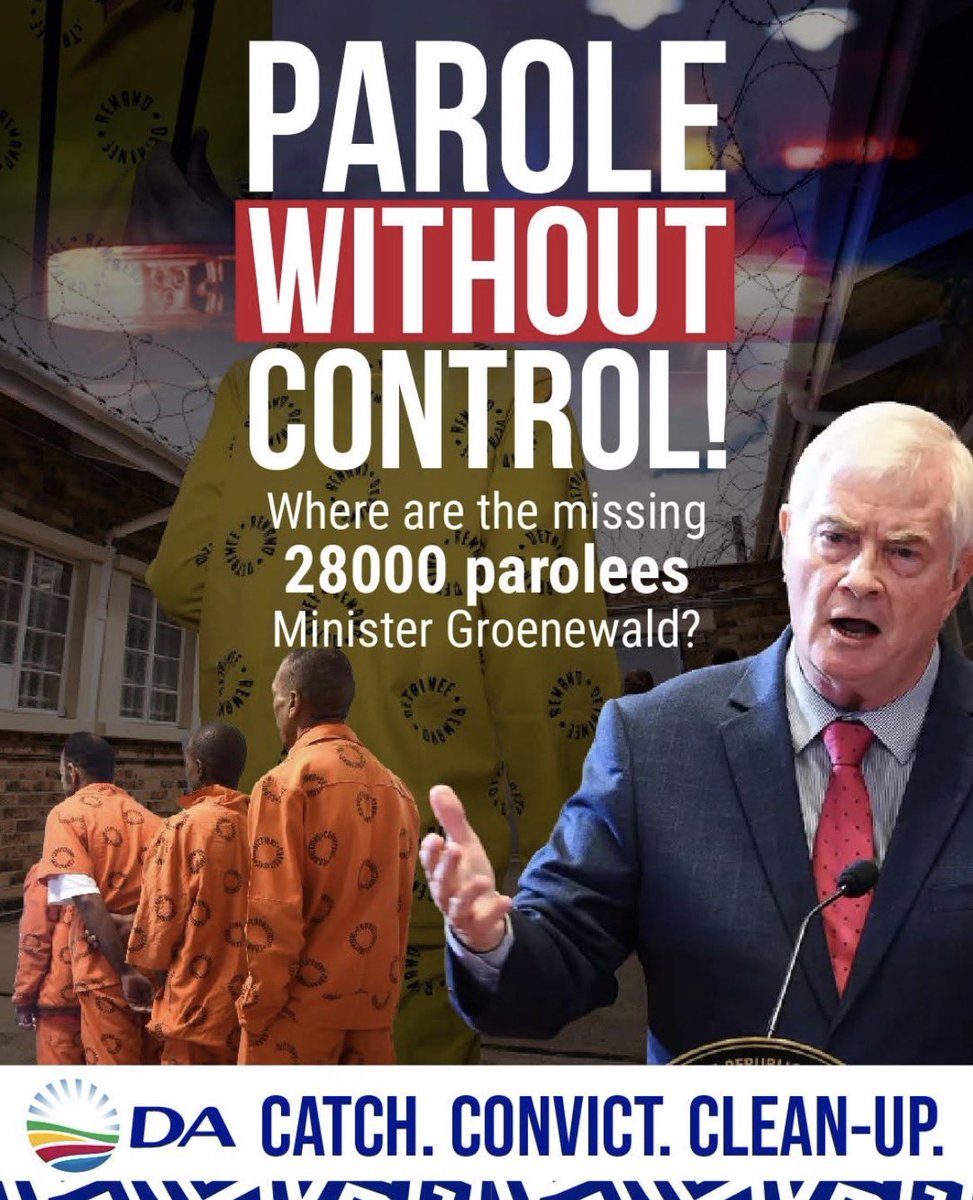 chrisw_co_za's tweet photo. Where are the 28 000 missing parolees ?
Accountability must be demanded as it is from all ministers in the GNU.
What action has been taken. https://t.co/yVZv6R2um1