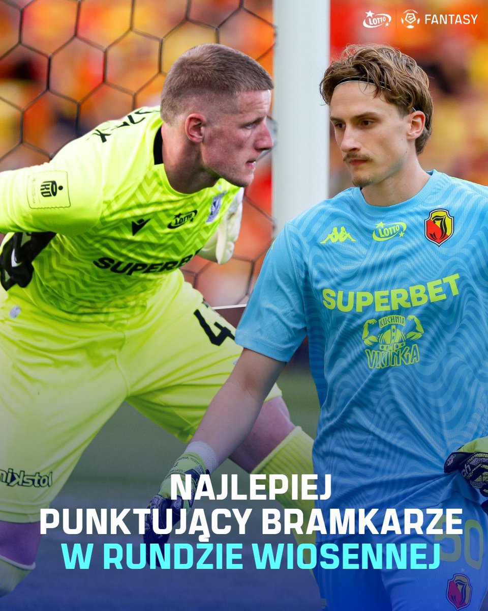 Fantasy_ESA's tweet photo. Dwóch liderów między słupkami ⭐ Sławomir Abramowicz i Bartosz Mrozek najlepiej punktującymi bramkarzami rundy wiosennej 2025/26 🎯🔝 https://t.co/bBcZxEqdiq