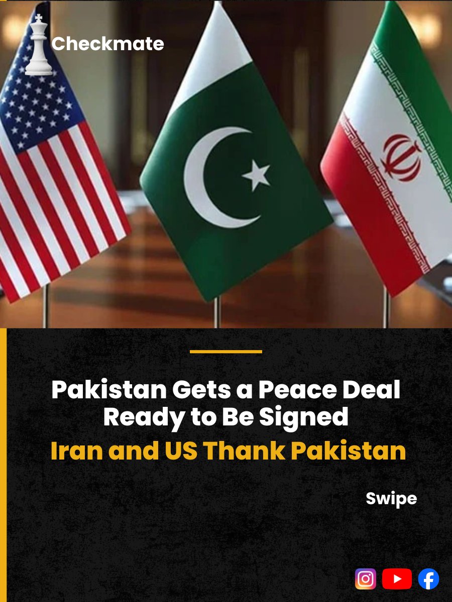 CheckMate1_'s tweet photo. Pakistan has gotten a peace deal ready and the world is waiting for Trump to sign it. 

Swipe to read the details. https://t.co/kkDIMHMhNH