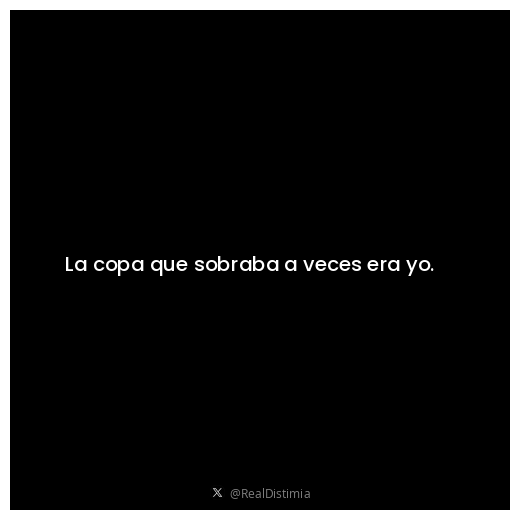 RealDistimia's tweet photo. La copa que sobraba a veces era yo. https://t.co/QNssfk1G1a