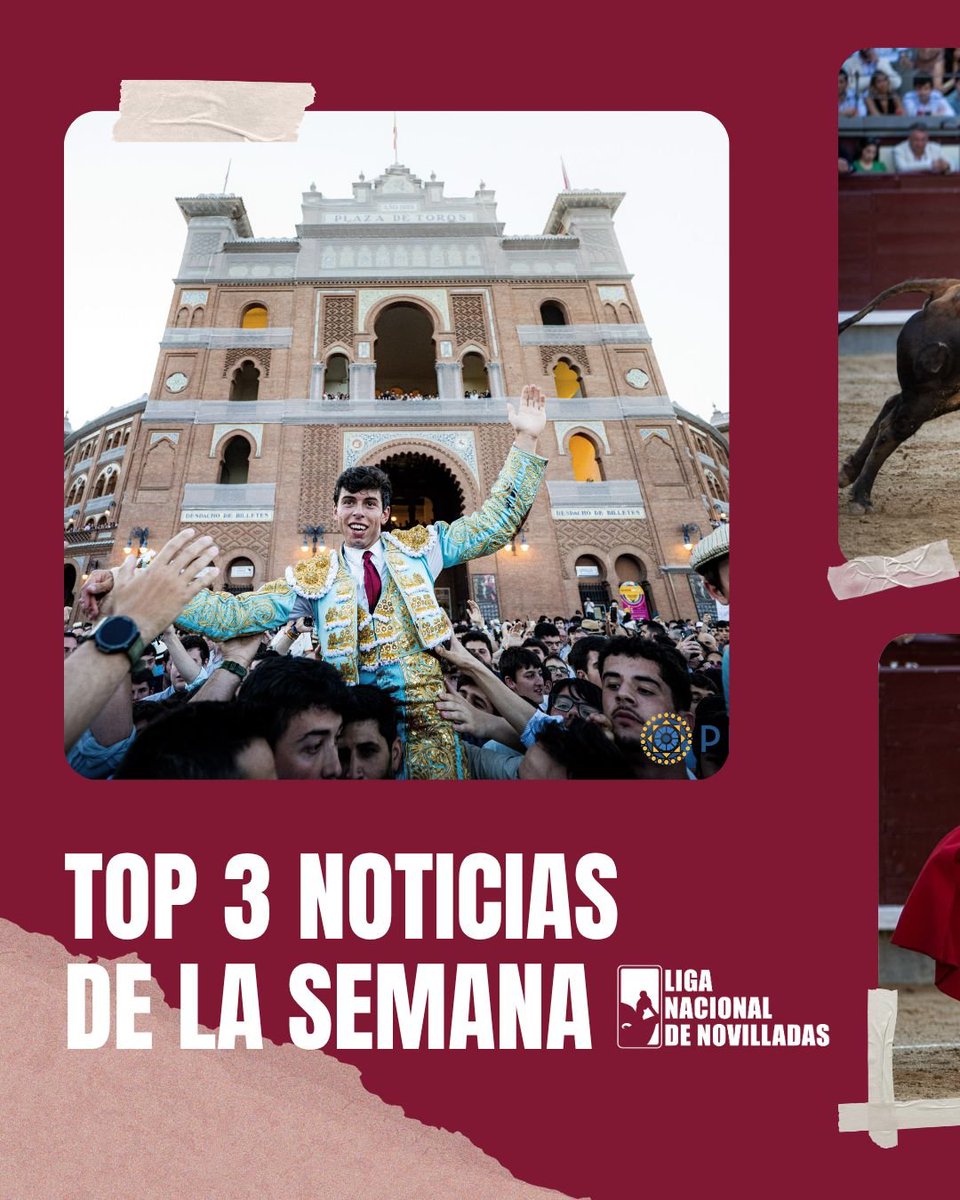 novilladas's tweet photo. 💥El top 3 de las noticias de esta semana💥

👉🏼 Sigue https://t.co/WoSEILgZFf para no perderte nada ‼️

#liganacionaldenovilladas https://t.co/LzQGl0JhLp