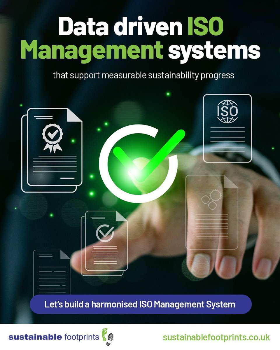 SfLtd's tweet photo. At Sustainable Footprints, we help organisations align and integrate key standards including: 
🔹 ISO 14001 
🔹 ISO 50001
🔹 ISO 14064
🔹 ISO 14068-1 
 
Get started today: 
📞 01444 350021 
🌐 https://t.co/RpTu6emllT https://t.co/lgeMZs21z4