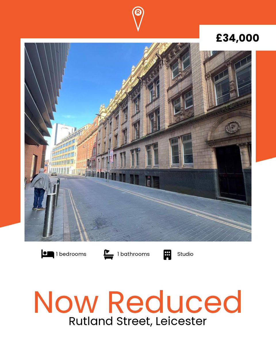 ReadingsPG's tweet photo. REDUCED TO GUIDE PRICE £34,000.

Key Information 
🌟 1 bedrooms
🌟 1 bathrooms
🌟 0 reception rooms
🌟 LE1 postcode

https://t.co/Pvc2n507yS https://t.co/py0OhuHm8P