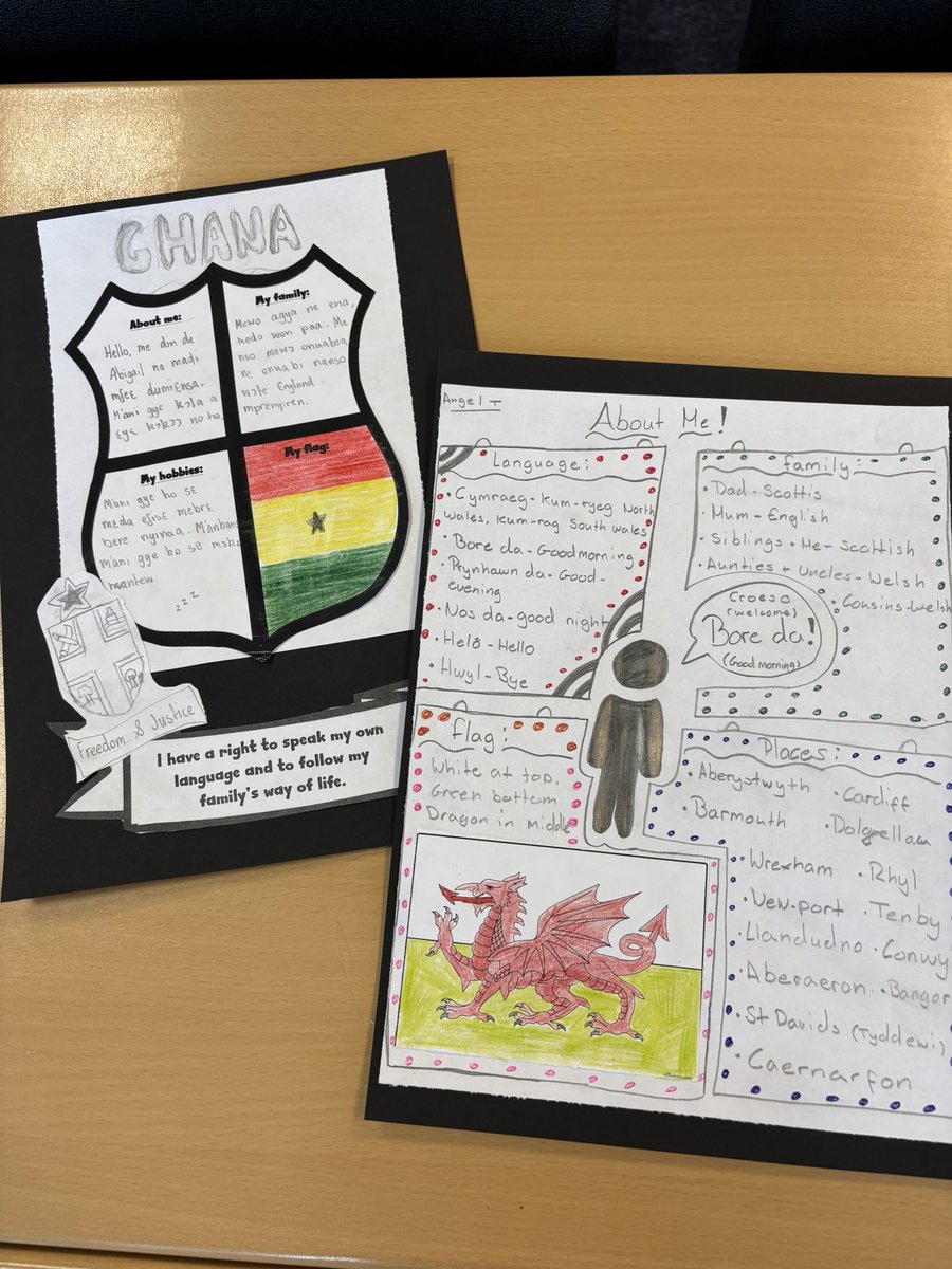 MissMcBrideML's tweet photo. This week 1E have been looking at Article 30 of the UNCRC and created posters showcasing information about their identity and background. We are so lucky to be able to teach pupils from a huge variety of backgrounds and cultures here at @St_Rochs 🌍🇵🇹🏴󠁧󠁢󠁳󠁣󠁴󠁿🇩🇪🇨🇩🇮🇪🇨🇳🇪🇹🇬🇭🏴󠁧󠁢󠁷󠁬󠁳󠁿 https://t.co/NCP1E1FVSs