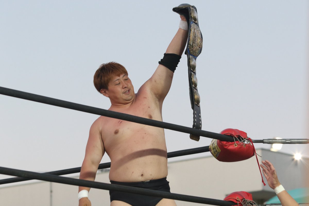 HUK×大日本プロレス”の第4試合 メインイベント タッグマッチ 中之上