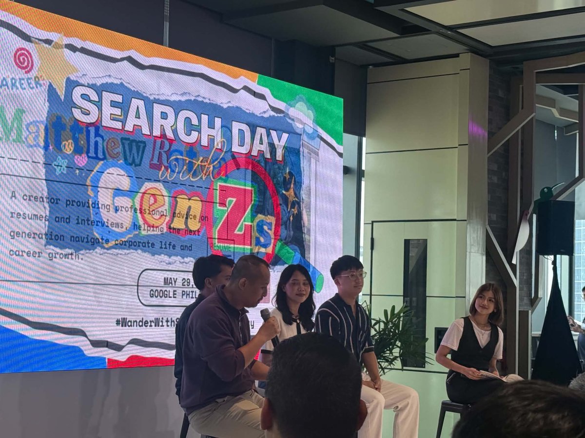 techbyphilstar's tweet photo. What does the future of Search look like? 

Google gave Gen Z creators and storytellers a preview at Search Day in Manila, with demos showing how AI can turn Search into a more conversational and personalized experience.

#WanderWithSearch #SearchDay
📸 Vianca Gamboa https://t.co/P1XpdiCJmz