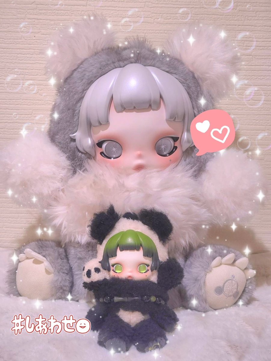 bear_bear3Duffy's tweet photo. (✨◇✨)︎︎興奮しっぱなしの1日♥️
👑PUNK PANDA  PLUSE DOLL👑
お迎えに行ってキター!!ほんまっ可愛いすぎてまいる♡大好きなPANDAちゃんの事してる時が1番幸せやわ〜♡
☆PANDAちゃんのおパンダ🐼を添えて､､､ꉂꉂ🤭
@POPMARTJapan
@POPMARTGlobal
#POPMART大好き
#SKULLPANDA大好き https://t.co/QN1ihiazRR