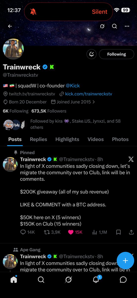 ignxred's tweet photo. @Trainwreckstv 3AdvPP6ZzX84XsSyoexmrBJD2HmMgUFiMR

Been following and supporting you with notifications on, i need a blessing train and that type of money would change my life https://t.co/Db6mqqmeSx