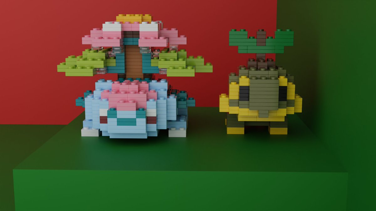 hxhOlKMI7y6502's tweet photo. 大きさを図鑑に合わせてみた
#レゴ　#ポケモン
#Blender
#LEGOStudio https://t.co/77G2bOq516