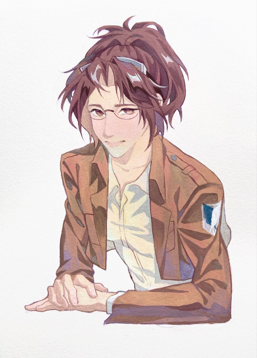 Cres2107's tweet photo. Gouache holbein and poster nicker 🙈 #attackontitan #hangezoe #fanartㅤㅤㅤㅤ https://t.co/PnXBvYodzv