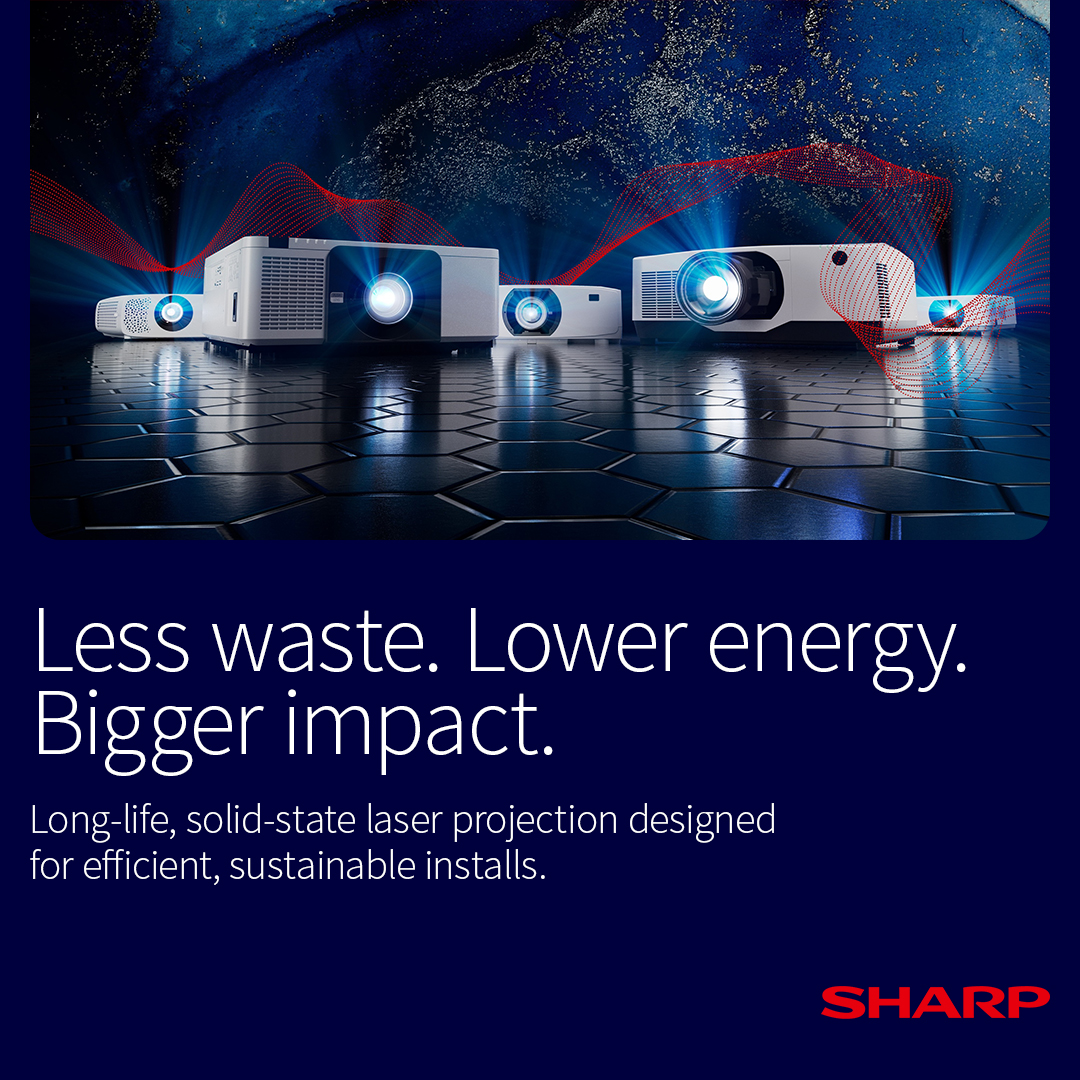 Sharp_ES's tweet photo. El proyector más sostenible es el que dura más y consume menos.

Los proyectores láser de Sharp están diseñados para reducir el consumo energético y prolongar su vida útil.

Más información sobre nuestro productos responsables ▶️ https://t.co/1XCsX2wMYg https://t.co/zoHjfNRMnD