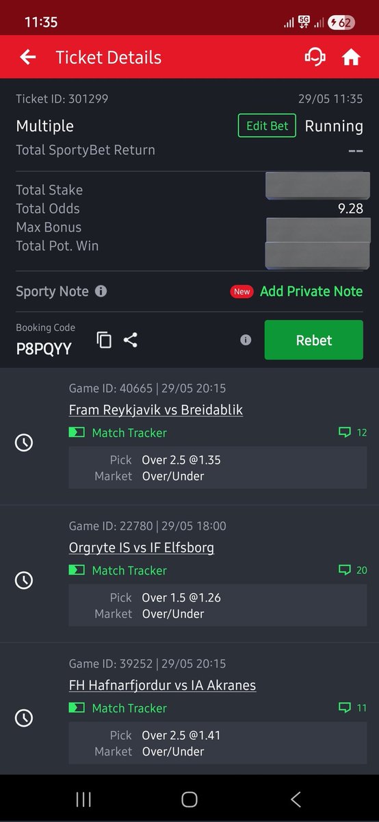 BetPunts's tweet photo. TGIF Bets on @SportyBetNG ✅

Code ➡️ P8PQYY

Join Telegram 👉 https://t.co/EZXvGtIciN

@TheLockTips

🔞+ https://t.co/C7tQctTxHE