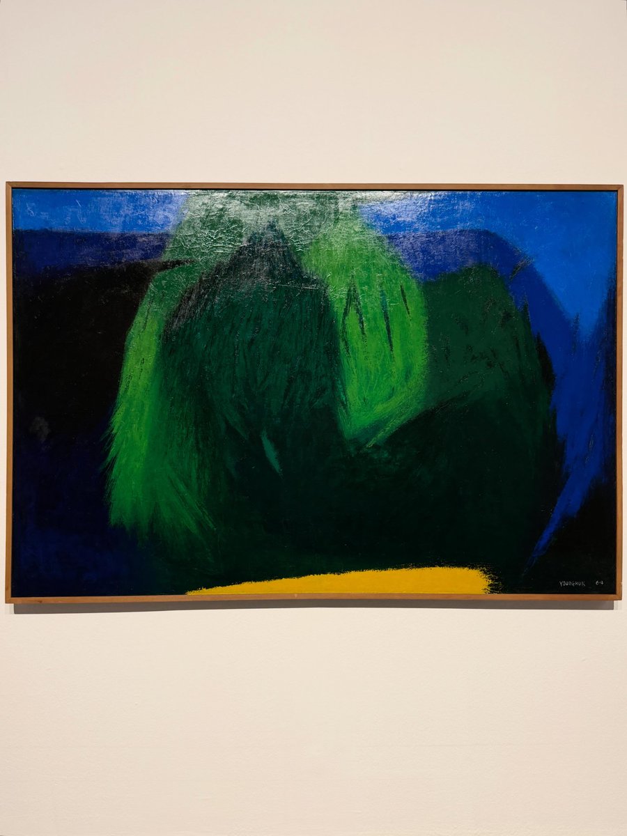tomoe's tweet photo. ソウル市立美術館の「2026 Korean Modern Masters 《Yoo Youngkuk: A Mountain Within Me》」展へ。韓国抽象絵画の先駆者ユ・ヨングクの生誕110周年を記念した大回顧展。未公開作を含む170点超の作品や資料で60年以上の軌跡を紹介。入場無料。撮影可能。10月25日まで。
https://t.co/0IUBWf2z93 https://t.co/S2tNwP4S6N