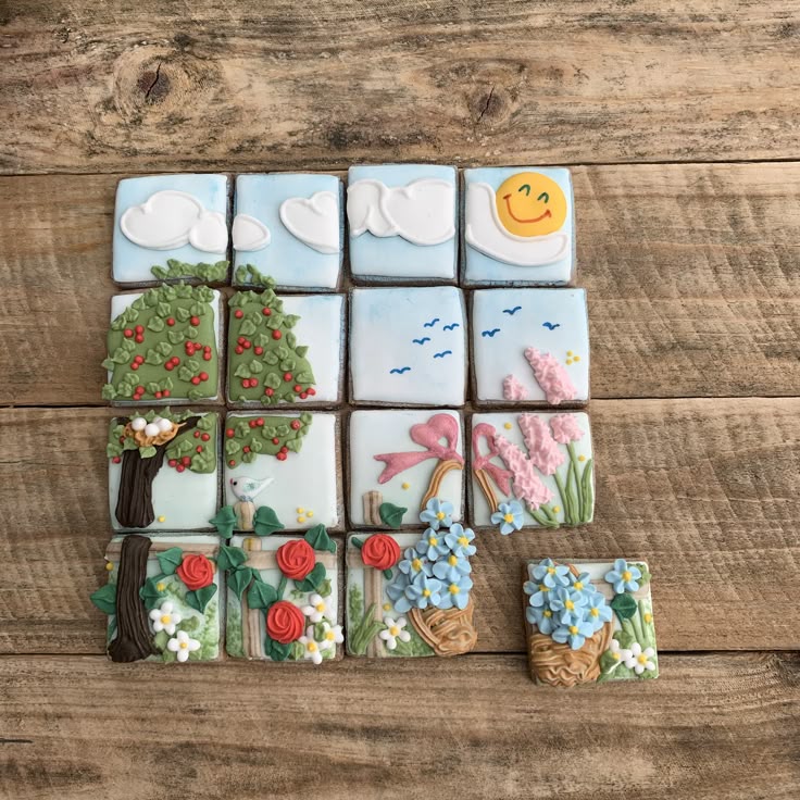 Bllury's tweet photo. puzzle shaped cakes https://t.co/QNx0dk8xHk