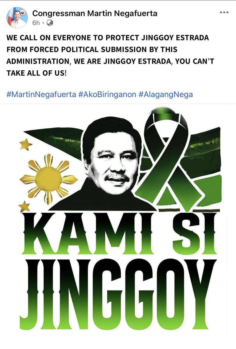 jesusfalcis's tweet photo. You can’t make this excrement up.

From Tay Kami Naman to Kami si Jinggoy.

What comes next, Kami ay Mamamatay Tao at Corrupt campaign? 😂

#KamiAyPilipino https://t.co/oH1caQ28aS