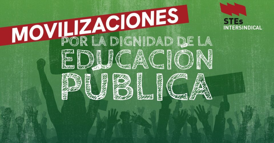 STESIntersindic's tweet photo. MOVILIZACIONES POR LA DIGNIDAD DE LA #EducaciónPública.
Cronología de los momentos más relevantes de la lucha del profesorado en estas últimas semanas.
@STESIntersindic ¡Por la mejora de la educación pública! 👇
https://t.co/VCeKALinrp https://t.co/HB39tbbGVX