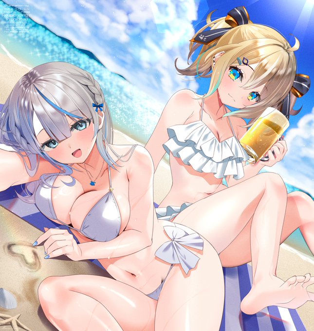 ウェザプラビーチ!⛱🍻
海行きたい～～～～!
#描いていルカ
#ひなた成長記録 