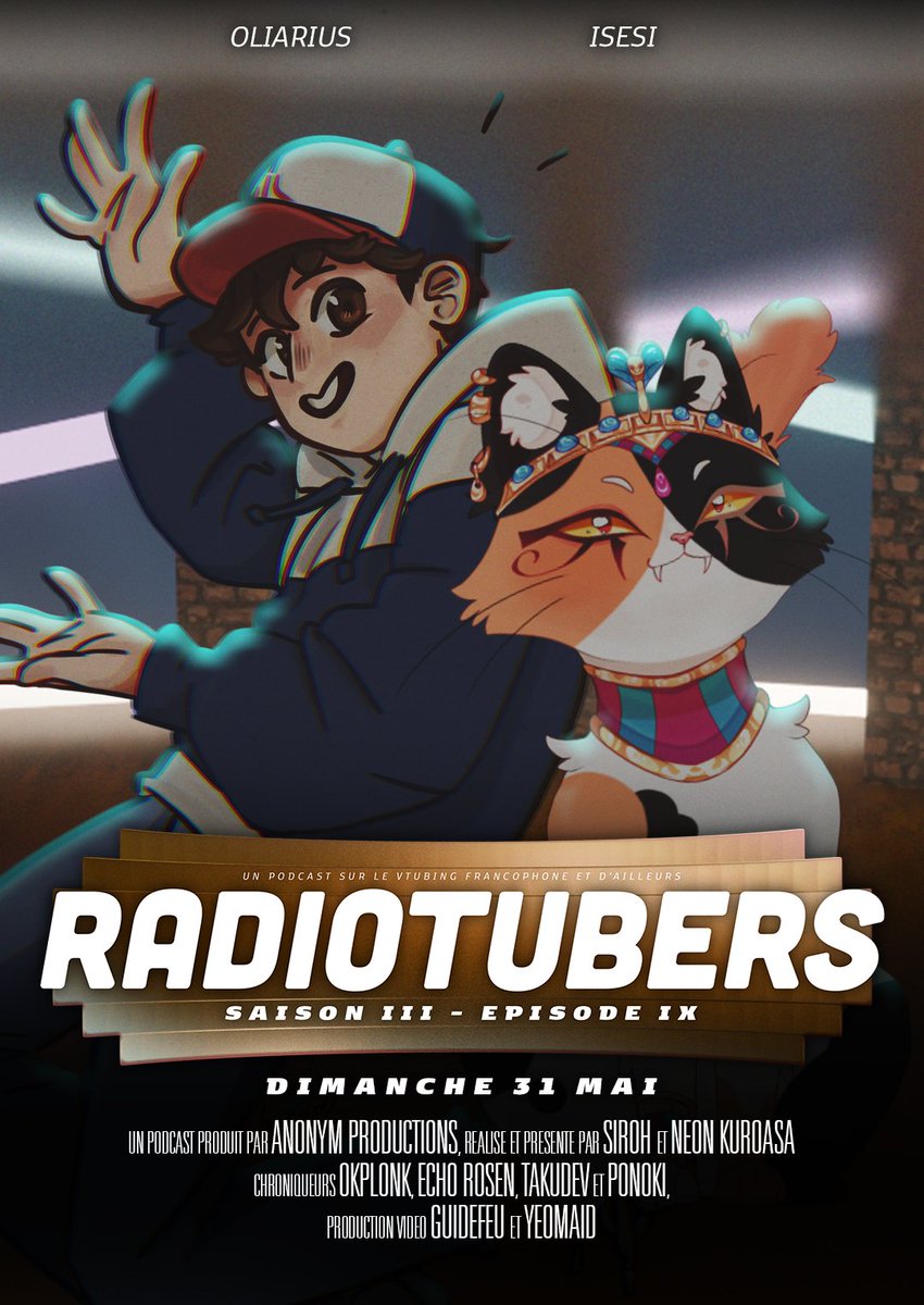 RadiotubersLive's tweet photo. Bonjour tout le monde !

On retente le coup pour l'épisode 9 de Radiotubers !
⚠ Exceptionnellement, cet épisode se fera ce dimanche 31 mai !

On sera toujours en compagnie d'@Oliarius et d'Isesi pour parler des vidéos courtes 🎬

RDV ce dimanche 31 mai à partir de 21h ! https://t.co/xBybpnxUoN
